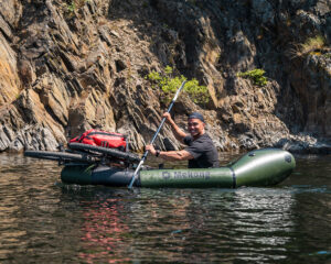 Bikerafting on the river Rur