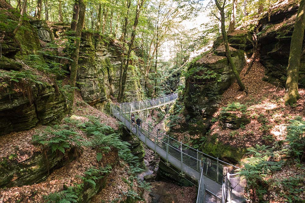 The Müllerthal Trail: discover the most beautiful places of Little Switzerland Luxembourg 2 Müllerthal trail route 2 bridge.